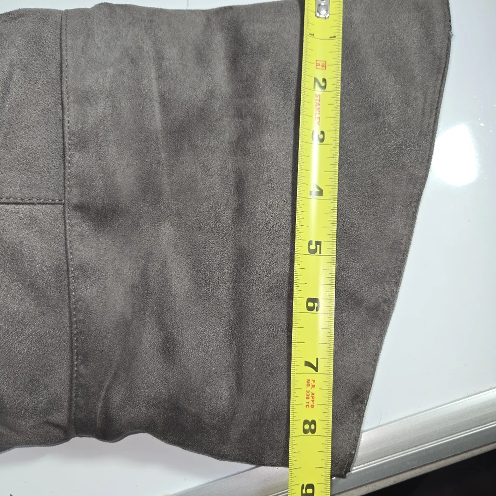 LAST CHANCE Cato Women's Gray Suede Boots Size WD‎ 8.5